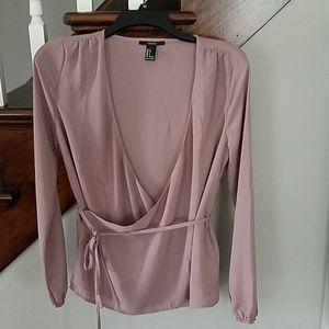 Forever 21 Tops - Forever21 SMALL surplus style mauve blouse Forever 21 Tops - Forever21 SMALL surplus style mauve blouse